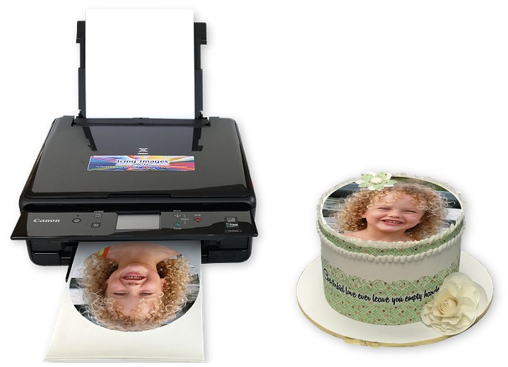 Edible Image Printer and Cake Decorated with Edible Picture