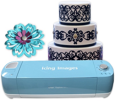 cut edible icing sheets and fondant using electronic cutters