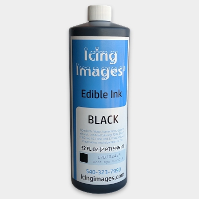 Icing Images Black Edible Ink Refill Bottle 32 oz